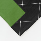 Fußballball im Netz Fleecedecke (Ecke)