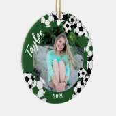 Fußballball Keepake Keramik Ornament (Rechts)