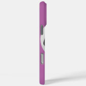 Fußballball, Lila, Personalisierter Name Case-Mate iPhone Hülle (Rückseite / Rechts)