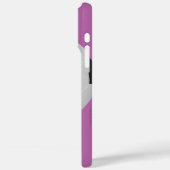 Fußballball, Lila, Personalisierter Name Case-Mate iPhone Hülle (Rückseite / Links)