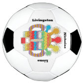 Fußballball mit Diablo Huma Kunstwerk Fußball (Gedreht)