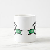 Fußballball mit Flachbanner Kaffeetasse (Mittel)