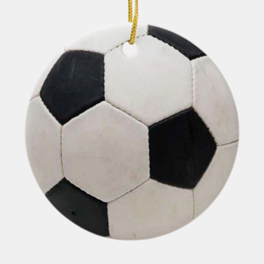 Fußballball-Ornament Keramikornament (Vorne)