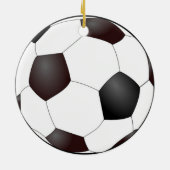 Fußballball-Ornament Keramikornament (Hinten)
