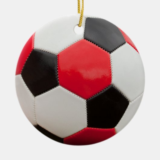 Fußballball-Ornament Keramikornament (Vorne)