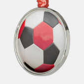 Fußballball-Ornament Silbernes Ornament (Links)