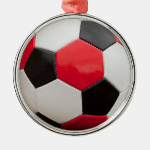 Fußballball-Ornament Silbernes Ornament