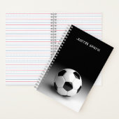 Fußballball-Personalisiert-Notebook Notizblock (Innen)