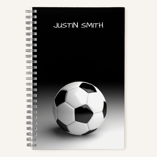 Fußballball-Personalisiert-Notebook Notizblock (Vorderseite)