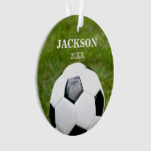 Fußballball Personalisiert Ornament (Vorderseite)
