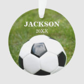 Fußballball Personalisiert Ornament (Vorderseite)