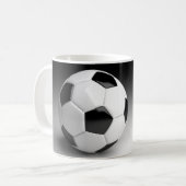 Fußballball Personalisierter Kaffee Tasse Cup (Vorderseite Links)