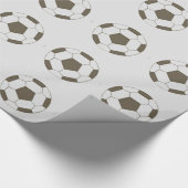 Fußballball Pop Kunst Geschenkpapier (Ecke)