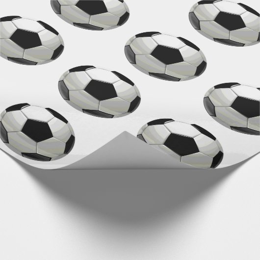 Fußballball Pop Kunst Geschenkpapier (Ecke)