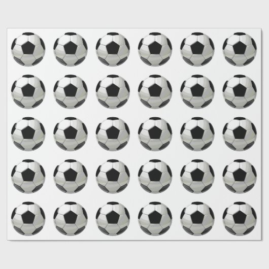 Fußballball Pop Kunst Geschenkpapier (Flach)