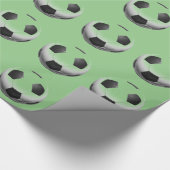 Fußballball Pop Kunst Geschenkpapier (Ecke)