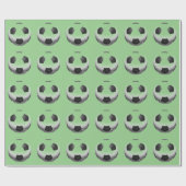 Fußballball Pop Kunst Geschenkpapier (Flach)