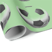 Fußballball Pop Kunst Geschenkpapier (Rolleneckpunkt)