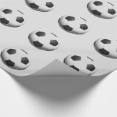 Fußballball Pop Kunst Geschenkpapier (Ecke)
