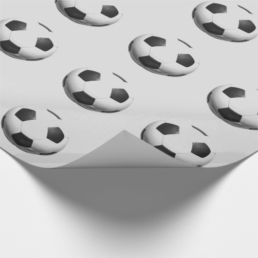 Fußballball Pop Kunst Geschenkpapier (Ecke)