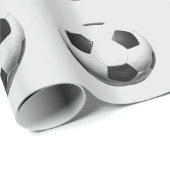 Fußballball Pop Kunst Geschenkpapier (Rolleneckpunkt)