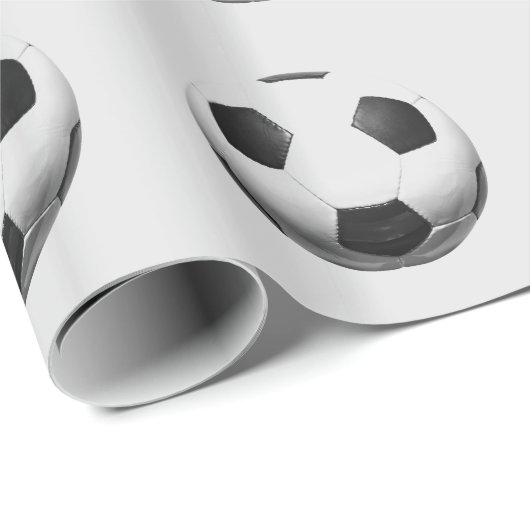 Fußballball Pop Kunst Geschenkpapier (Rolleneckpunkt)