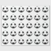 Fußballball Pop Kunst Geschenkpapier (Flach)