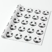 Fußballball Pop Kunst Geschenkpapier (Ungerollt)