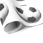 Fußballball Pop Kunst Geschenkpapier (Rolleneckpunkt)
