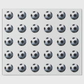 Fußballball Pop Kunst Geschenkpapier (Flach)