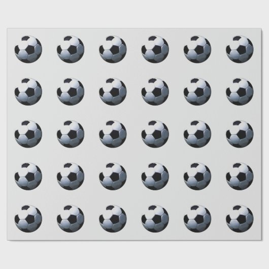 Fußballball Pop Kunst Geschenkpapier (Flach)