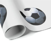 Fußballball Pop Kunst Geschenkpapier (Rolleneckpunkt)