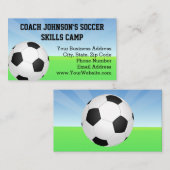 Fußballball Sonntag Sporttrainer Visitenkarte (Vorne/Hinten)