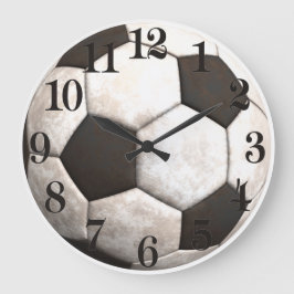 Fußballball-Team-Sportspiele Große Wanduhr
