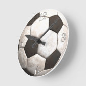 Fußballball-Team-Sportspiele Runde Wanduhr (Winkel)