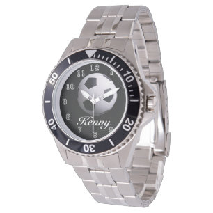 Fußballball-Zeit 2 Armbanduhr