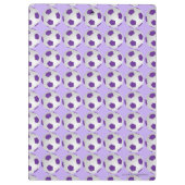 Fußballbälle, Coach, Lila und weiß Klemmbrett (Rückseite)