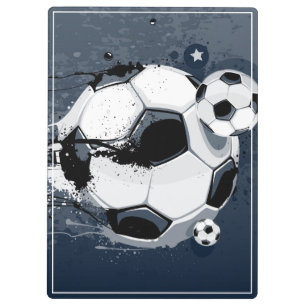 Fußballbälle Klemmbrett