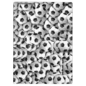 Fußballbälle Klemmbrett (Rückseite)