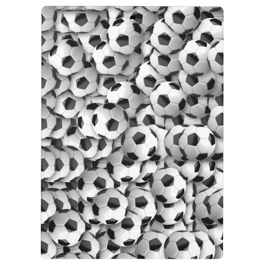 Fußballbälle Klemmbrett (Rückseite)