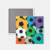 Fußballbälle Magnet (Vorderseite/Rückseite)