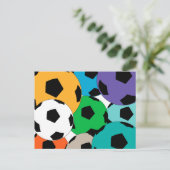 Fußballbälle Postkarte (Stehend Vorderseite)