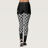 Fußballballs Teamname, Fake Black Shorts Leggings (Rückseite)