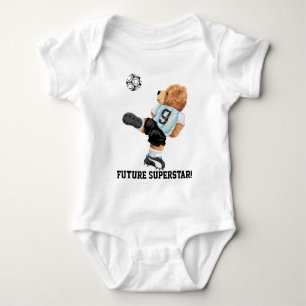 Fußballbär Baby Strampler