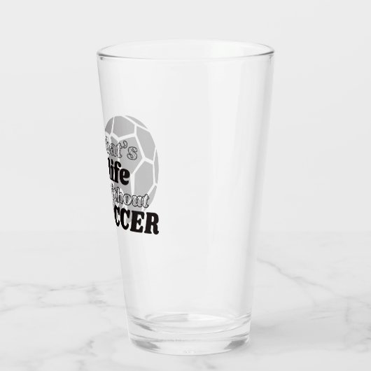 Fußballbier Glas (Links)