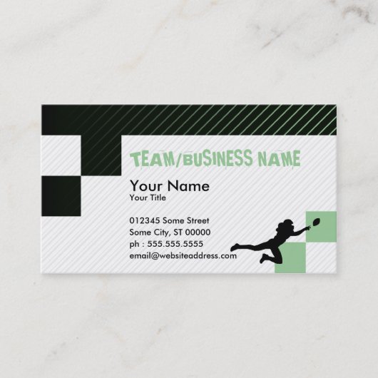 Fußballblöcke Visitenkarte (Vorderseite)