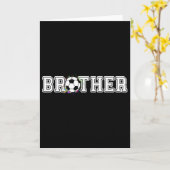 Fußballbruder 1. Geburtstag Karte (Gelbe Blume)