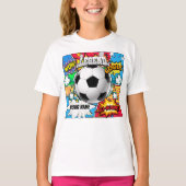Fußballbuch Comic T-Shirt (Vorderseite)