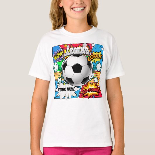 Fußballbuch Comic T-Shirt (Vorderseite)