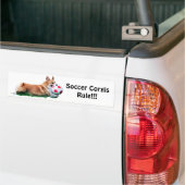 FußballCorgis FELSEN!! Autoaufkleber (Auf Lkw)